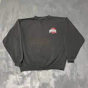 Vintage Ohio State Sweatshirt Men XL Black 1990s Fruit of the Loom